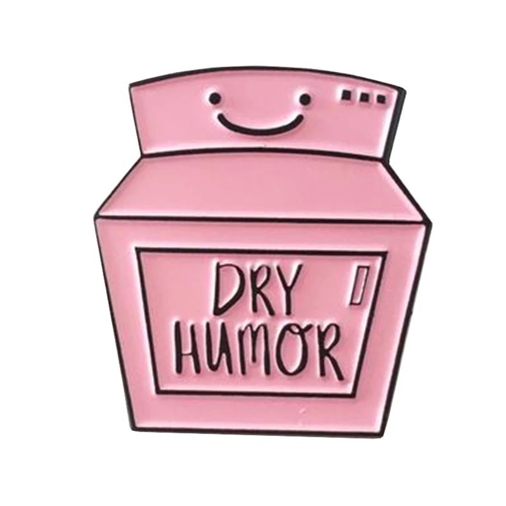 1 LEFT‼️ Dry Humour Enamel Pin Punny Metal Badge Funny Joke Gift Brooch